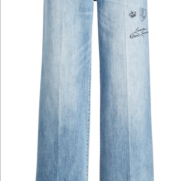 Ralph Lauren Print Wide-Leg Jean High Waist - Picture 5 of 13
